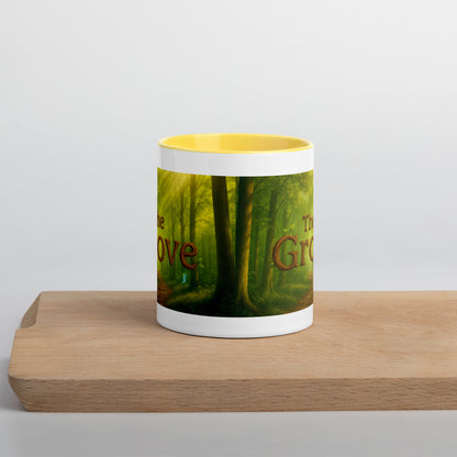 The Mug of the Grove — Color-Inside Mug — yellow 11 oz front view