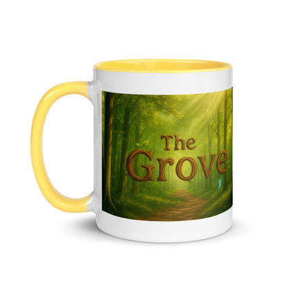 The Mug of the Grove — Color-Inside Mug — yellow 11 oz left-side view