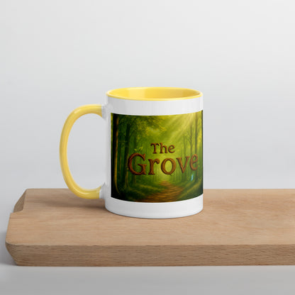 The Mug of the Grove — Color-Inside Mug — yellow 11 oz left-side view