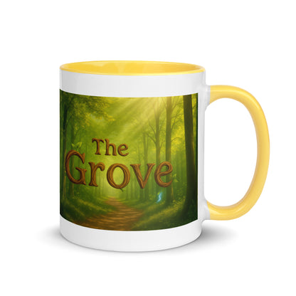 The Mug of the Grove — Color-Inside Mug — yellow 11 oz right-side view