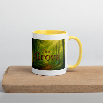 The Mug of the Grove — Color-Inside Mug — yellow 11 oz right-side view