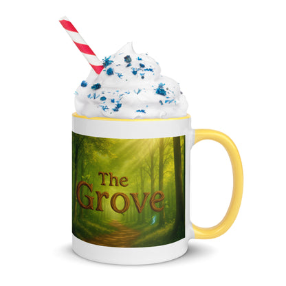 The Mug of the Grove — Color-Inside Mug — yellow 11 oz right-side view