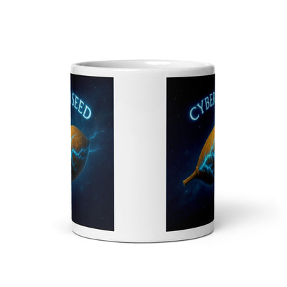 Cyber Seed TRUST — White Glossy Mug — white 11 oz front view