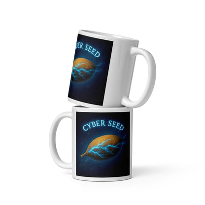 Cyber Seed TRUST — White Glossy Mug — white 11 oz front view