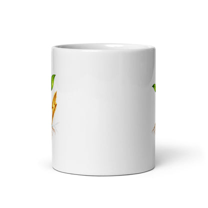Rise Grove white glossy mug, 11 oz, front view