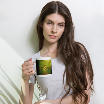 The Mug of the Grove - White and Glossy Edition — white 11 oz woman