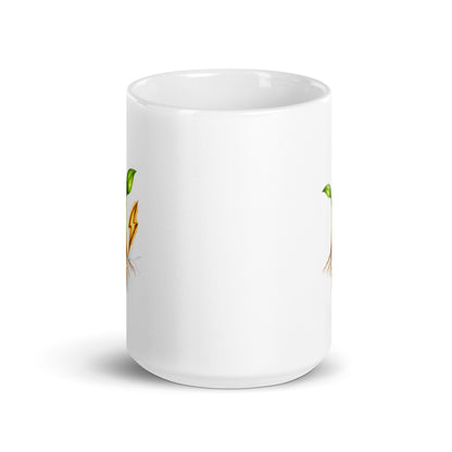 Rise Grove white glossy mug, 15 oz, front view
